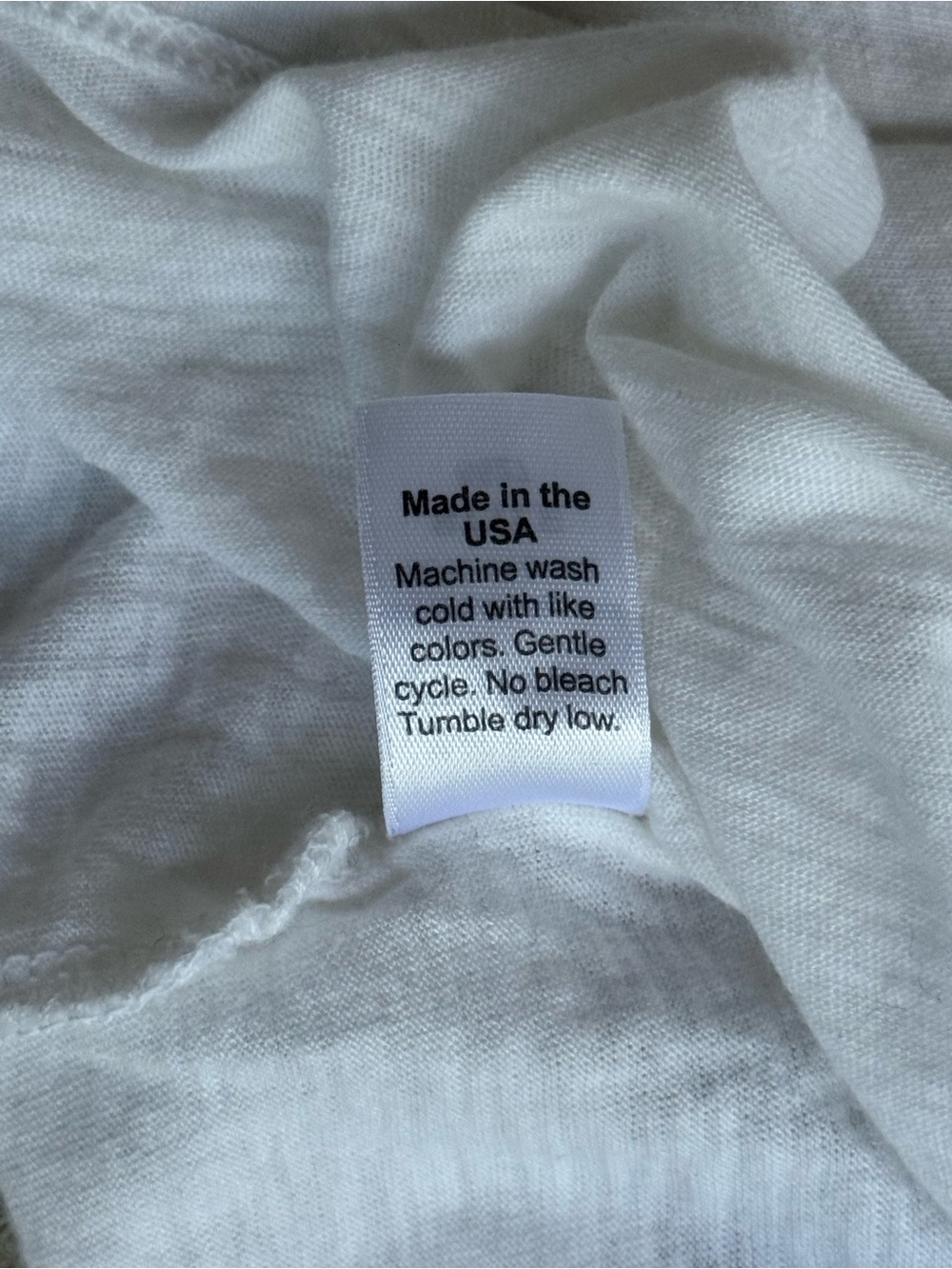NWT O/S Michael Stars White Long-Sleeve Crewneck Tee - Picture 7 of 7